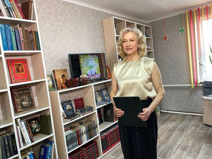 Марина Солодилова - заведующая Кирилловской библиотекой