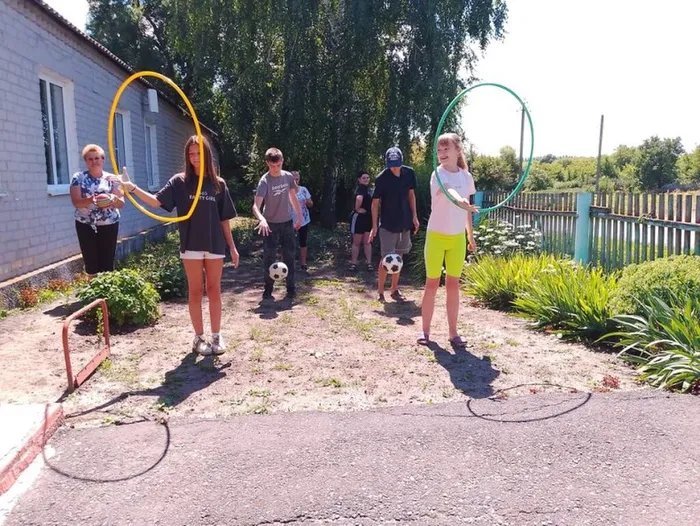 Участники спортивного флеш-моба