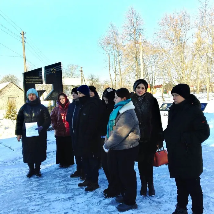 Участники патриотической встречи